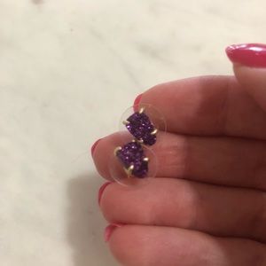 Kendra Scott purple stud earrings